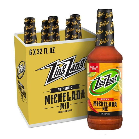 Zing Zang Non-Alcoholic Michelada Mix, 32 fl. oz. bottle, 6 pk.