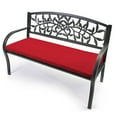 thumbnail image 4 of Sunbrella 48" x 18" Rectangular Knife Edge Outdoor Settee Swing Bench Cushion with Ties, Choose Color, 4 of 9