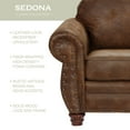 thumbnail image 3 of Sedona 4-Piece Traditional Nailhead Living Room Set, 3 of 14