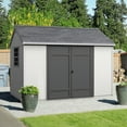thumbnail image 3 of Handy Home Products Eave Gable 12' x 10' Outdoor Wooden Shed, Choose Installation, 3 of 15