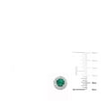 thumbnail image 3 of Round Cut Lab Created Gemstone Halo Tennis Bracelet, 3 of 4