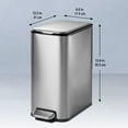 thumbnail image 6 of Tramontina Space-Saving 2-Pack 2-Gallon Step Cans, 6 of 12