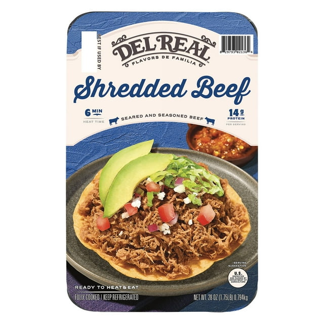 Del Real Foods Seasoned Shredded Beef (28 oz., 1.75 lbs.)