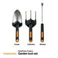 thumbnail image 3 of Fiskars 3-Piece Gardening Hand Tool Set, 3 of 7