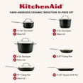 thumbnail image 2 of KitchenAid 10-Piece Hard-Anodized Ceramic Induction Cookware Set, 2 of 14