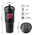 thumbnail image 3 of Logo Brands Wisconsin Badgers Stainless Steel Tumbler Set, 3 of 7