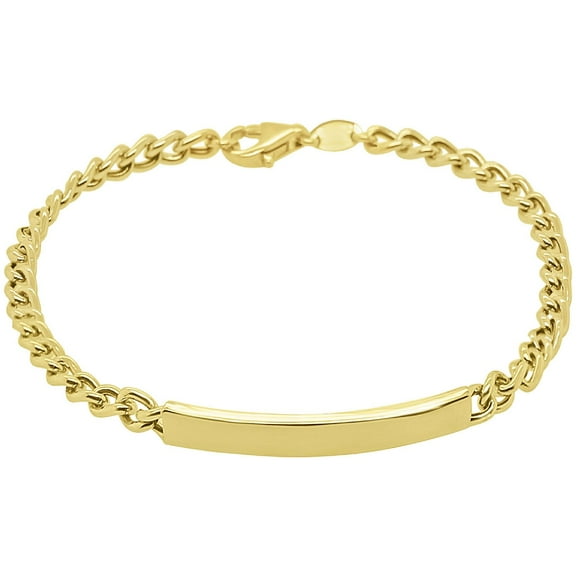 Mommy and Me Curb ID Chain Bracelet in 14K Gold