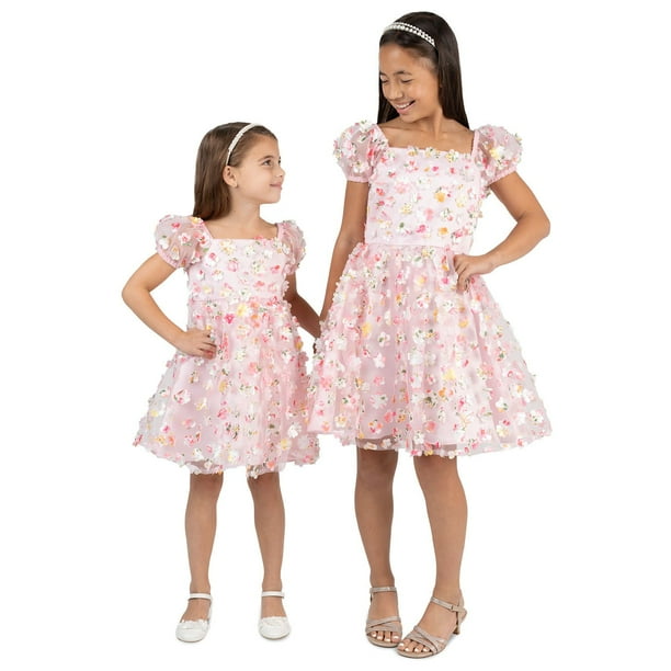 rare editions dresses Rare Editions Big Girls Sleeveless Bow-Accented Shoulder Mikado Dress, , Aqua7