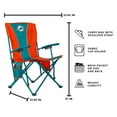 thumbnail image 3 of Logo Brands Miami Dolphins Hard Arm Chair, 3 of 6