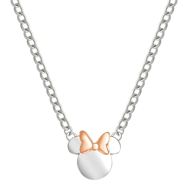 Disney Mickey or Minnie Mouse Chain Pendant Necklace in 14K Gold