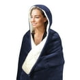 thumbnail image 1 of Pur Serenity 10-lb. Hooded Weighted Throw (Grey or Navy), 1 of 6