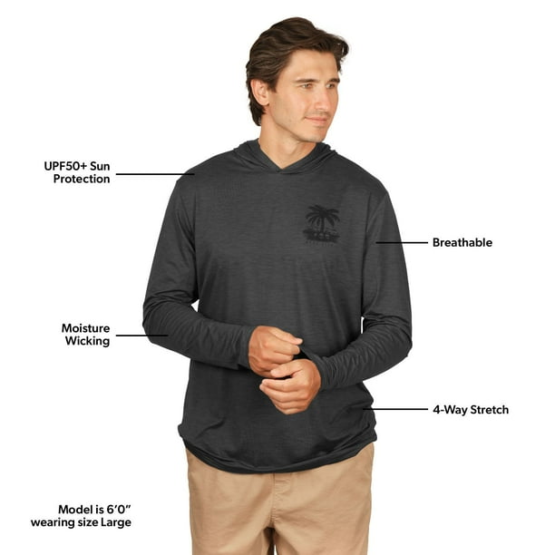 Reel Life Men's Hooded UV T-Shirt