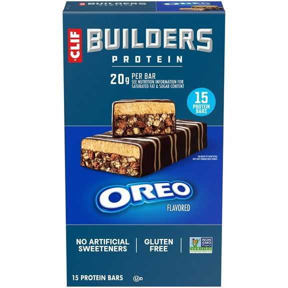 CLIF BUILDERS Protein Bars OREO-Flavored, 2.4 oz., 15 pk.