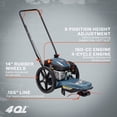 thumbnail image 4 of SENIX 22" 160cc 4-Cycle Gas Powered High Wheel String Trimmer, 4 of 6