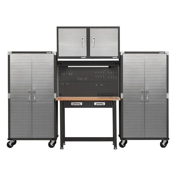 Seville Classics UltraHD 5-Piece Steel Garage Cabinet Storage Set