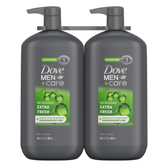 Dove Men+Care Extra Fresh Body Wash, 30 fl. oz., 2 pk.