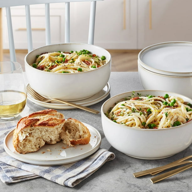 Member's Mark 8-Piece Oversized Bowl & Appetizer Stoneware Set