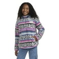thumbnail image 1 of Hurley Girls Sherpa Printed Quarter-Zip Jacket, 1 of 8