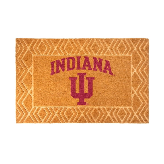 Logo Brands Indiana Hoosiers Coir Outdoor Mat
