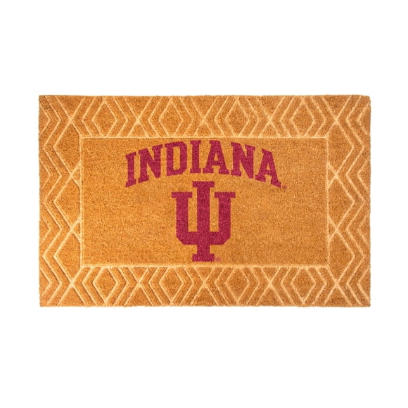 Logo Brands Indiana Hoosiers Coir Outdoor Mat