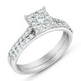 thumbnail image 2 of 0.75 CT. T.W. Round Cut Cluster Diamond Ring & Band Set in 14K Gold, 2 of 4