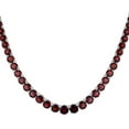 thumbnail image 4 of Graduated Gemstone Tennis Necklace in Sterling Silver, 4 of 9