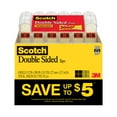 thumbnail image 2 of Scotch Double Sided Tape, Clear, 1/2" x 500", 6 Dispensers, 2 of 9