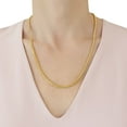 thumbnail image 4 of Diamond Cut Franco Chain Necklace in 14K Gold, 4 of 6