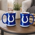 thumbnail image 5 of Logo Brands Indianapolis Colts 14oz Relief Mug Set, 5 of 5