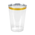 thumbnail image 7 of Tableluxe Premium Disposable Gold Rimmed Clear Plastic Tumbler, 16 fl. oz., 48 ct., 7 of 7