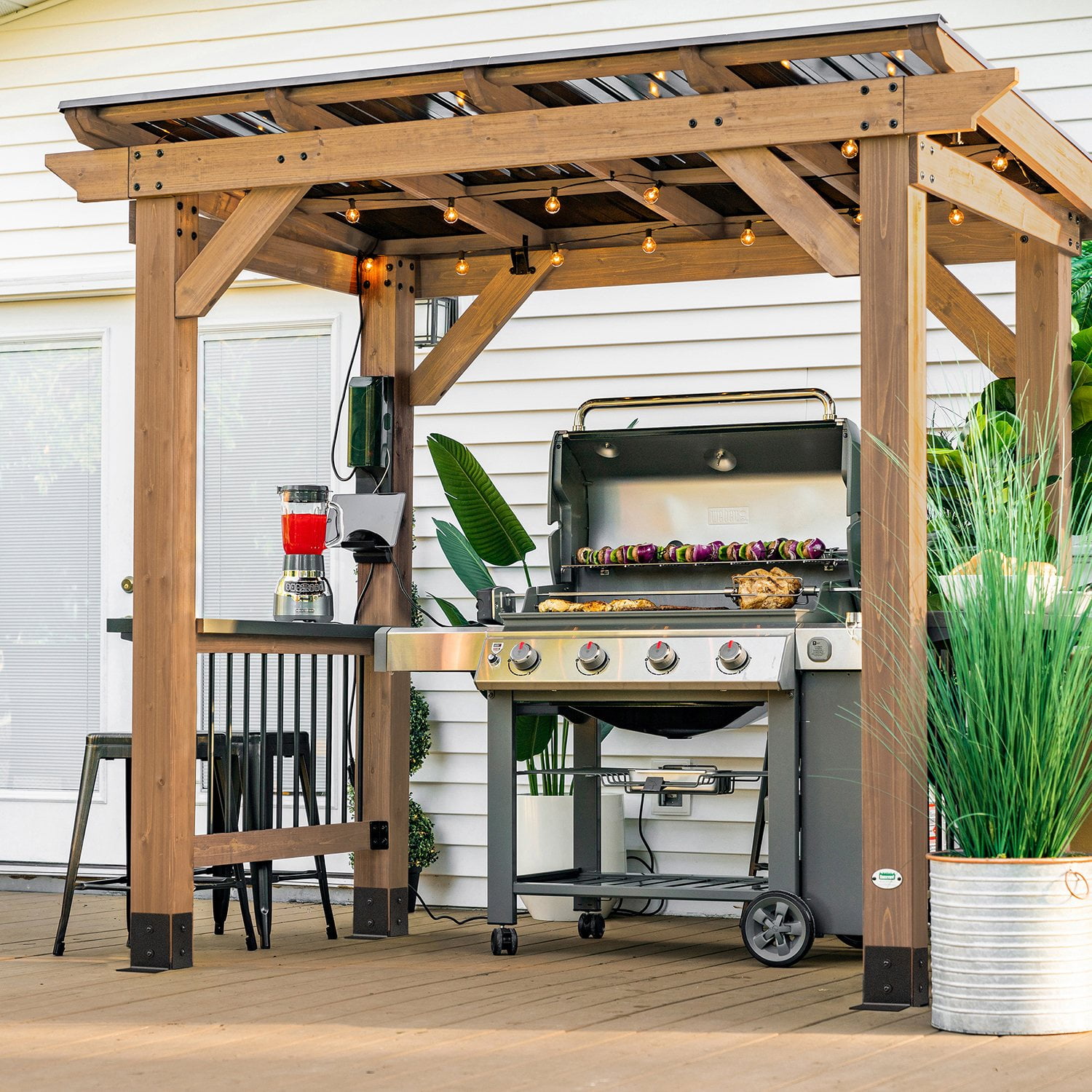 D.Gray-manTCG　1410枚 セミコンプセット Backyard Discovery 8' x 6' Saxony Cedar Grill Gazebo - Samsclub.com