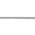thumbnail image 3 of rhodium plated sterling silver 6.5mm byzantine bracelet, 3 of 3