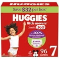 thumbnail image 2 of Huggies Little Movers HuggFit 360° Diapers, Sizes 3-7, 2 of 13
