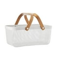 thumbnail image 6 of Member's Mark Mesh Baskets with Wood Handles, Assorted Colors Set of 2, 6 of 6