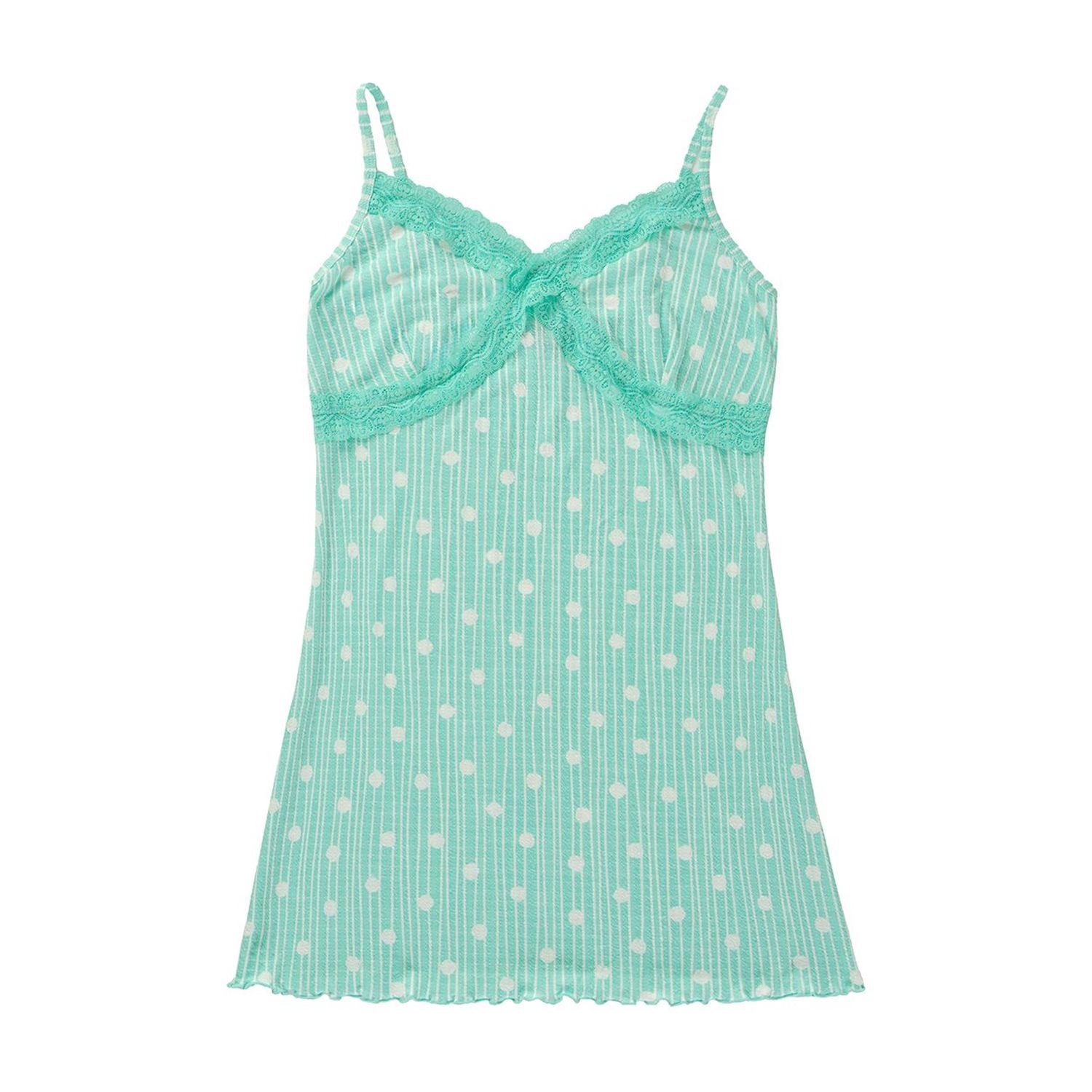 LOFT CAMI DRESS AND ROBE:- Green, XS