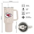 thumbnail image 3 of Logo Brands Kansas City Chiefs 40 oz. Stainless Steel Tumbler Set, 3 of 6