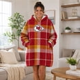 thumbnail image 4 of Pegasus Sports Kansas City Chiefs Wearable Sherpa Throw, 4 of 7
