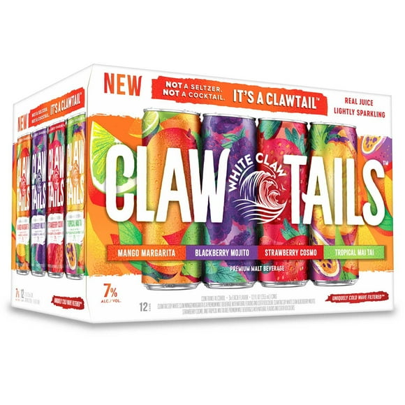 White Claw Claw Tails Hard Cocktail Variety Pack, 12 fl. oz. can, 12 pk.