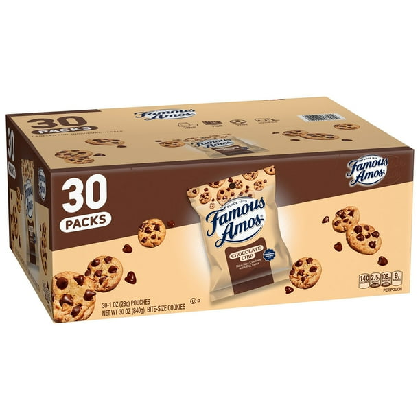 Famous Amos Chocolate Chip Cookies, 1oz., 30 pk. - Samsclub.com