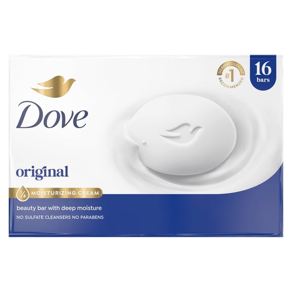 Dove Beauty Bar Soap, Original White, 3.75 oz., 16 ct.
