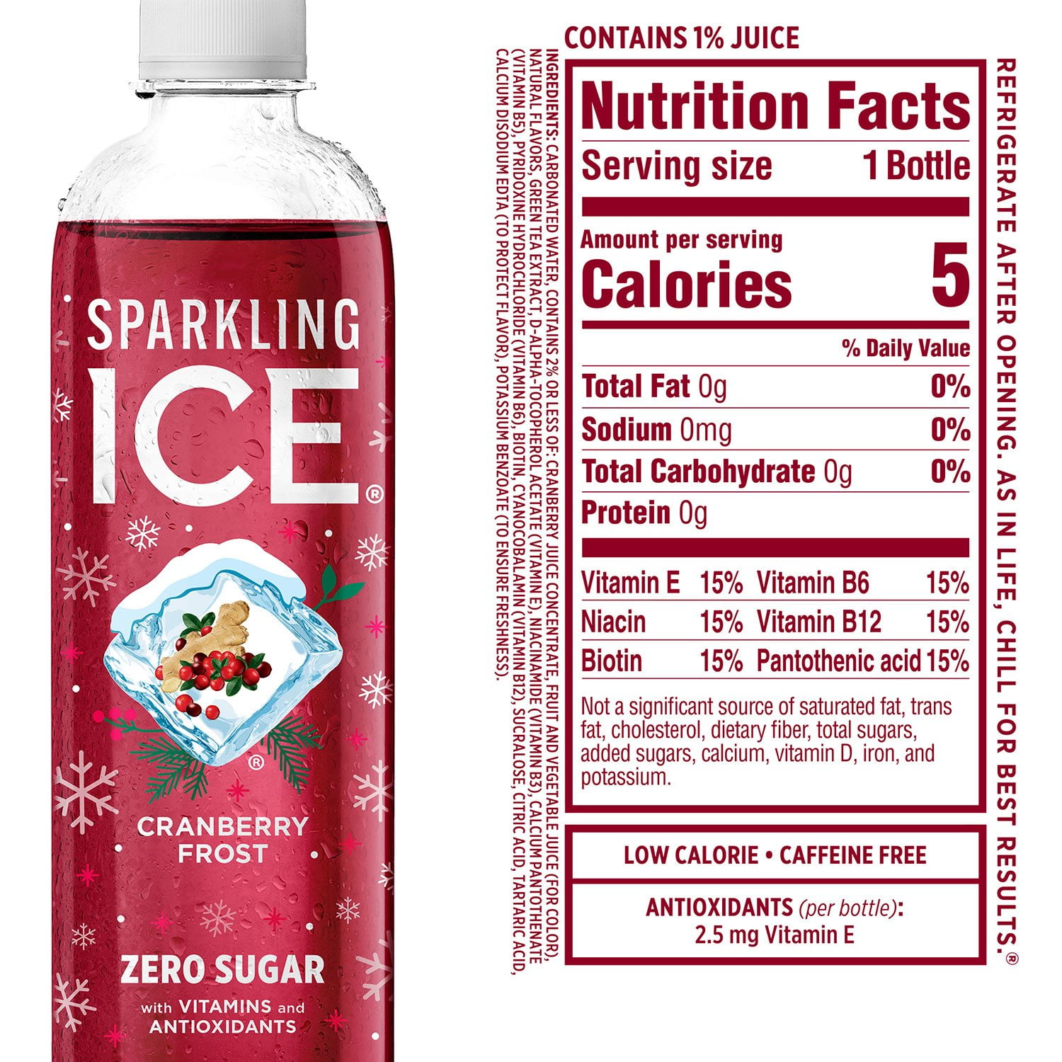 Sparkling Ice Sparkling Water Winter Variety Pack, 17 fl. oz., 24 pk. -  Samsclub.com, image size:1500x1500