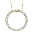 thumbnail image 1 of 1.00 CT. T.W. Round Cut Circle Diamond Pendant Necklace in 14K Gold, 1 of 4