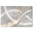 thumbnail image 2 of Spirals in Silver Minimal Canvas Print by Oliver Gal Prints, 2 of 5