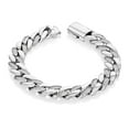 thumbnail image 1 of Mens Curb Link Bracelet in Stainless Steel, 1 of 5