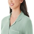 thumbnail image 4 of DreamMark Women's 2-Piece Notch Collar Pajama Set, 4 of 11