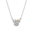 thumbnail image 1 of Disney 0.19 CT. T.W. Diamond Minnie Mouse Necklace in 14K Gold, 1 of 5
