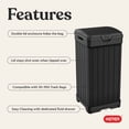 thumbnail image 7 of Keter Outdoor Trash Can Graphite Gray, 7 of 14