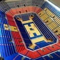 thumbnail image 3 of YouTheFan Kansas Jayhawks Lighted Stadium End Table, 3 of 5