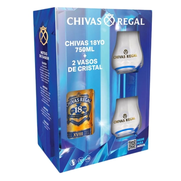 CHIVAS REGAL 18年 4本セット Chivas Regal 18 Year Old Blended Scotch Whisky Gift Set, 750 ml
