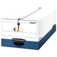 thumbnail image 1 of Bankers Box Liberty Heavy-Duty Strength Storage Box, White/Blue Legal, 12/Carton, 1 of 8
